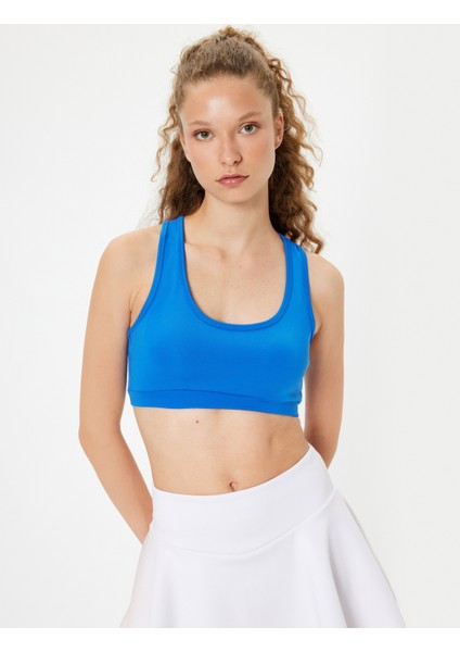 Sporcu Sütyeni Kolsuz U Yaka Slim Fit Kaplı modelleri