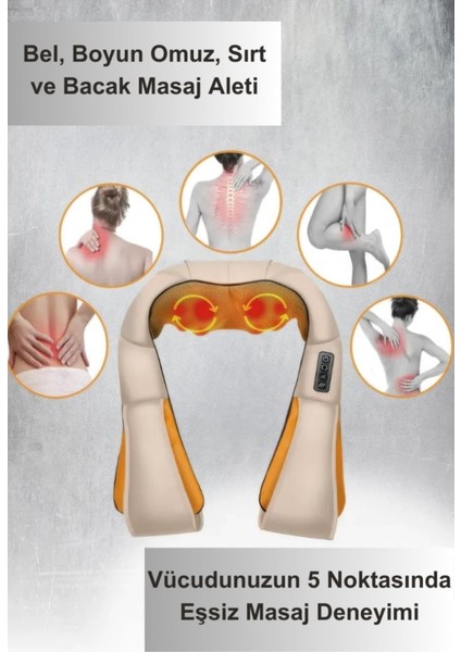 Ovmalı Isıtmalı Boyun Omuz Bel Bacak Sırt Masaj Aleti-Tüm Vücut Yoğurmalı Masaj Cihazı fiyatları
