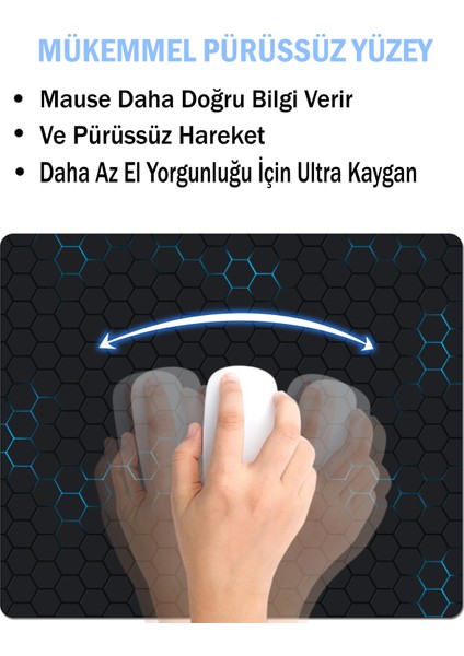 Asmat Paw 24CMX20CM Mause Pad ve Bardak Atlığı Takımı.3d Petek Desenli Mause Pad(Fare) ve Bardak Altlığı Takım