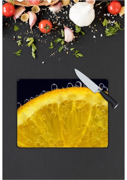 Limon | Cam Kesme Tahtası | 25 x 35 cm