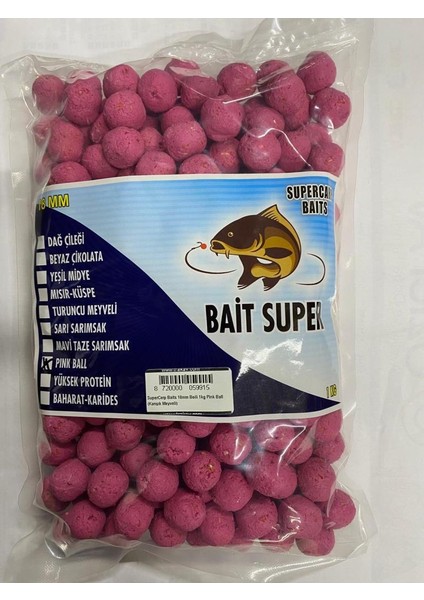 Baits 18MM Boili 1kg Pink Ball (Karışık Meyveli)