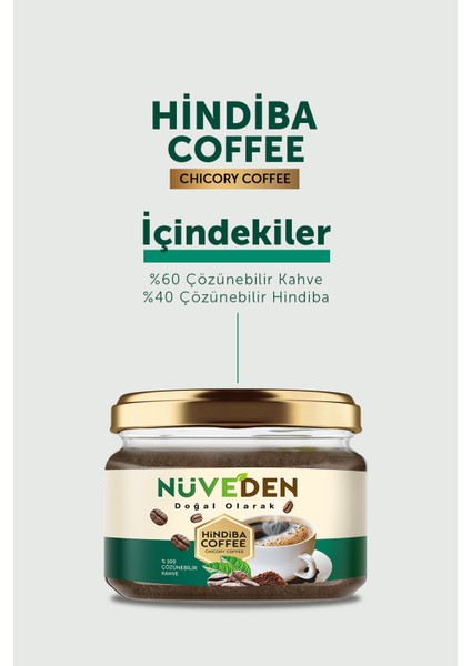 Nüveden Hindiba Kahvesi Detox Kahve 1 Aylık - (60 Kullanım) Net 150GR