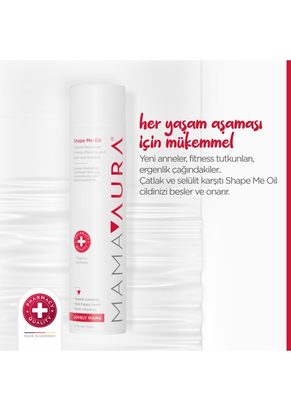 Çatlak ve Selülit Karşıtı Yağ - Shape Me Oil 150 ml