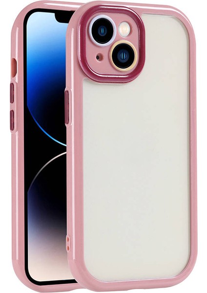 iPhone 13 Uyumlu Colorful Serisi Kamera Korumalı Yarı Esnek Plastik Tpu Kılıf