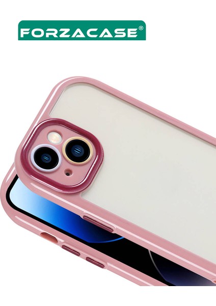 iPhone 14 Pro Max Uyumlu Colorful Serisi Kamera Korumalı Yarı Esnek Plastik Tpu Kılıf