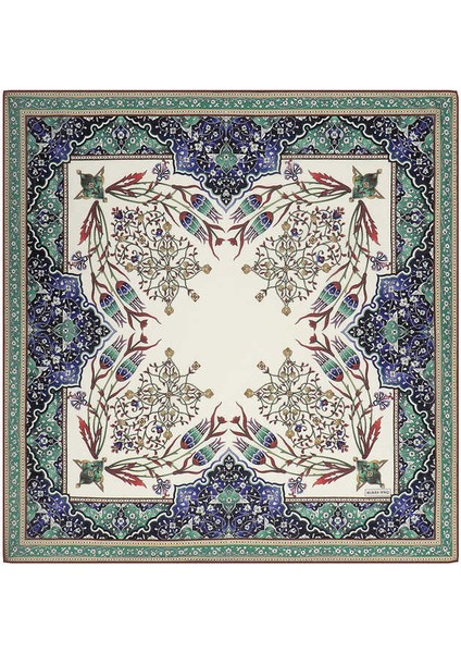 Bordo Şamdan Lale Desen Soft Eşarp