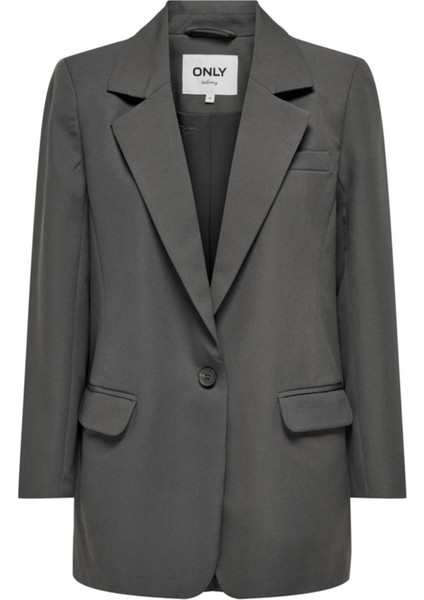 Onllana-Berry L/s Ovs Blazer Tlr Noos Koyu Gri 15245698