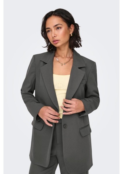 Onllana-Berry L/s Ovs Blazer Tlr Noos Koyu Gri 15245698 fırsatları