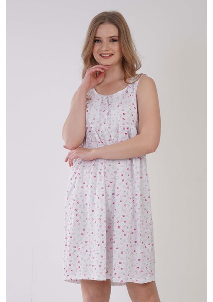 Pamuklu Kadın Kalın Askılı Kısa Boy Gecelik , 161396 fiyatları