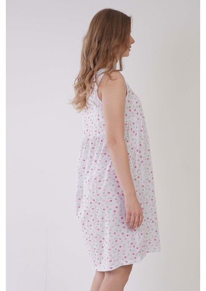 Pamuklu Kadın Kalın Askılı Kısa Boy Gecelik , 161396 modelleri