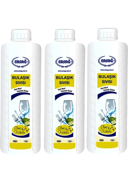 Bulaşık Sıvısı (Elma Kokulu) 1000 ml 3 Adet