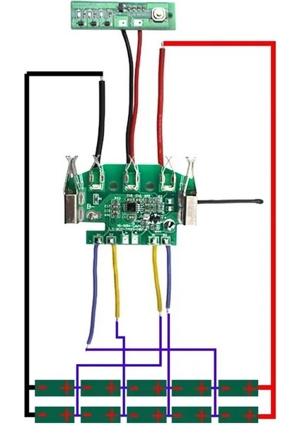 Emay Center 18V Li-Ion Batarya Bms Koruma Devresi - Bosch BAT618 Uyumlu