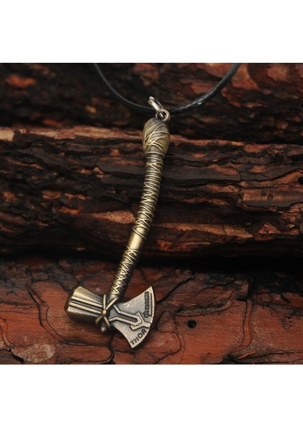 Thor Savaş Baltası Erkek Kolye Vintage Takı Aksesuar K24 T5