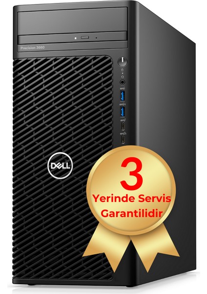 Precision 3660 Intel Core I9 13900K 128 GB Ram 4tb SSD 2 Tb HDD 16GB Nvıdıa Rtx A4000 Windows 11 Pro Tower Workstation Masaüstü Bilgisayar