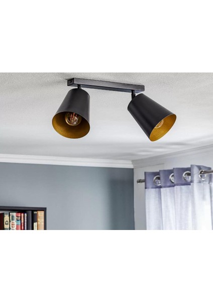 Mylights Metal E27 Duylu Spor Avize Spot Avize Hareketli Başlık