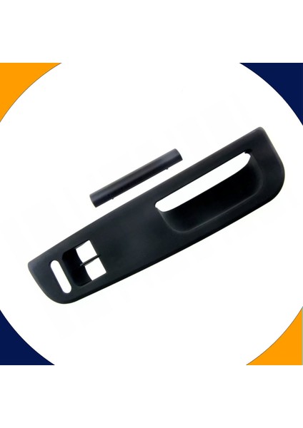 Passat B5 Ön Sol Kapı Kolu Tutamağı Ikili Cam Düğme Yuvası Siyah Komple 1997-2000 Model Arası Uyumlu
