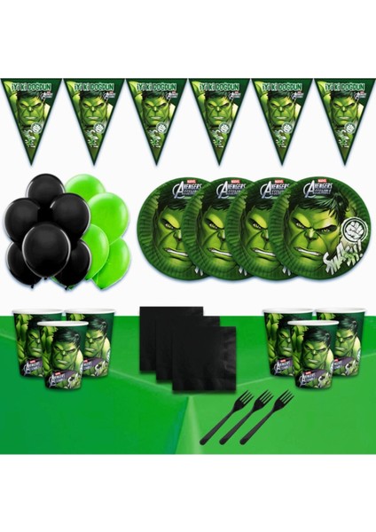 Marvel 16 Kişilik Doğum Günü Parti Süsleri Malzemeleri Seti