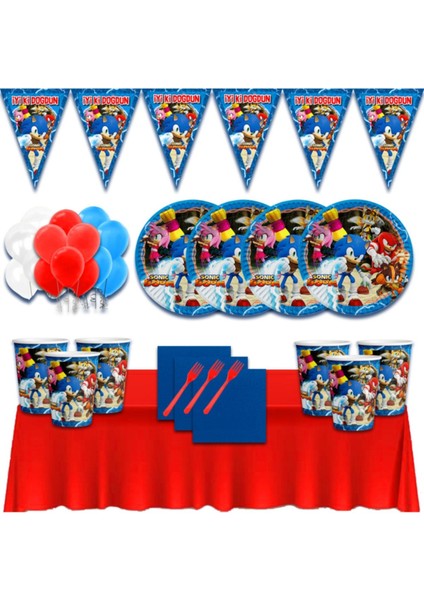 8 Kişilik Doğum Günü Parti Süsleri Malzemeleri Seti