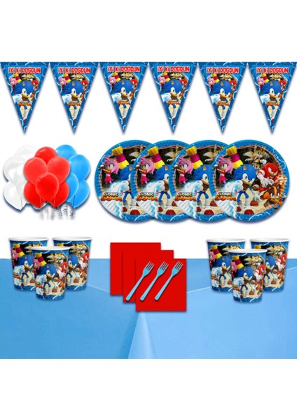 8 Kişilik Doğum Günü Parti Süsleri Malzemeleri Seti