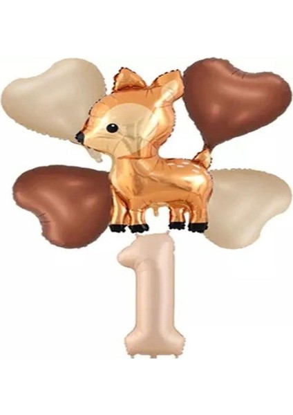 Yaş Folyolu Ceylan Folyolu Balon Doğum Günü Süsü Doğum Günü Parti Seti fiyatları