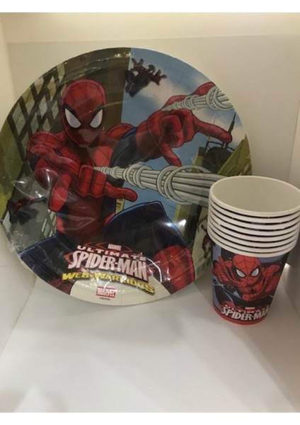 Spiderman Doğum Günü Parti Seti 16 Kişilik