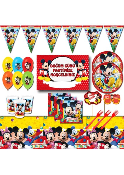 Afişli 16 Kişilik Doğum Günü Parti Malzemeleri Seti