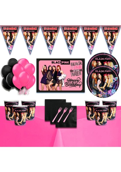 Afişli 32 Kişilik Doğum Günü Parti Süsleri Malzemeleri Seti