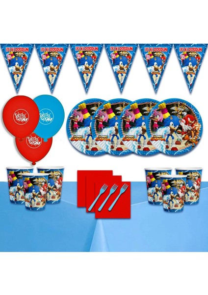 8 Kişilik Doğum Günü Parti Süsleri Malzemeleri Seti