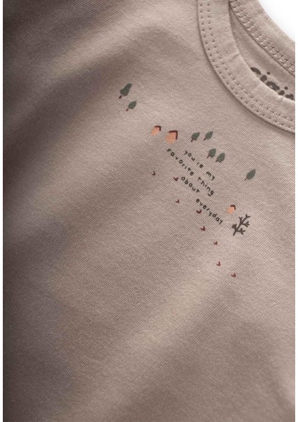 Baskılı Mevsimlik T-Shirt 0-4 Yaş Taş modelleri