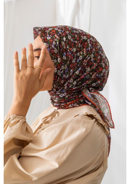 Soft Eşarp - 1030 - Turuncu Kahve