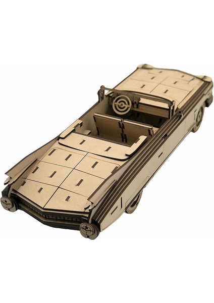 Nostaljik Araba Serisi, Pink Cadillah Eldorado 1959 Model , 3D Ahşap Puzzle Maketi