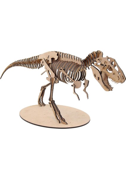 Dinozor Serisi, Tyrannosaurus Rex , T-Rex 3D Ahşap Puzzle Maketi