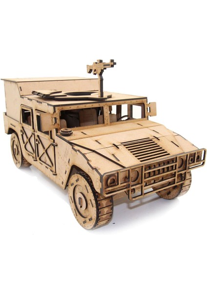 Hummer M998 3D Ahşap Puzzle 4x4 Jeep Maketi