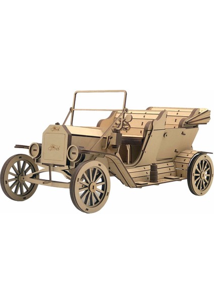 Nostaljik Araba Serisi, Frd T 1910 Model , 3D Ahşap Puzzle Maketi