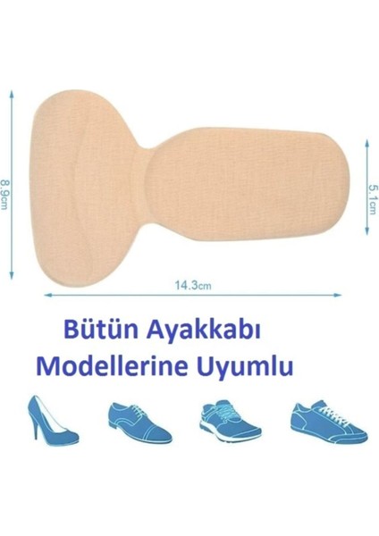 1 Çift Ten Ortopedik Tabanlık Yüksek Topuklu Ayakkabı Topuk Vurma Önleyici Koruyucu Yastığı Ped