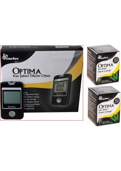 Kan Sekeri Ölçüm Cihazı + 2 Kutu Strip 100 Adet