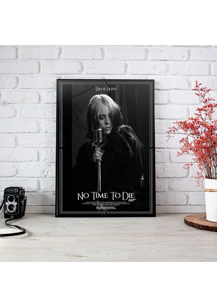 512 Art Design Billie Eilish No Time Do Die Müzik Duvar Dekor Poster 30 x 42 Çerçevesiz