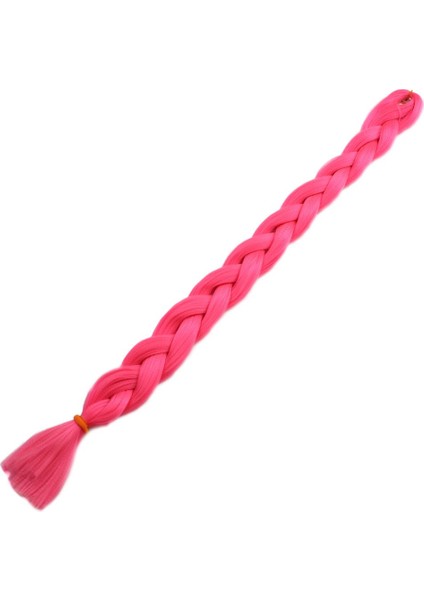 Afro Örgüsü ve Rasta Için Sentetik Saç / Neon Pembe /