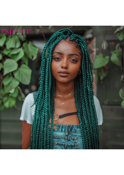 Sentetik Örgülük Saç Esperer 100 Gr. / Koyu Yeşil /