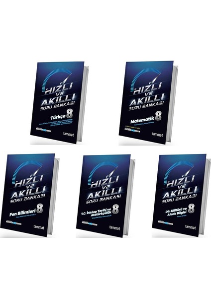 8. Sınıf Hızlı ve Akıllı Soru Bankası Seti 5 Kitap