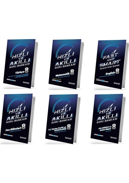 8. Sınıf Hızlı ve Akıllı Soru Bankası Seti 6 Kitap