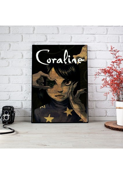 Coraline Anime Film Afiş Poster 30 x 42 Çerçevesiz