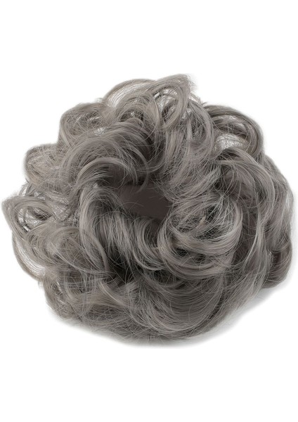 Fiber Sentetik Lastikli Topuz Toka / Gri / (CLZ175) fiyatları