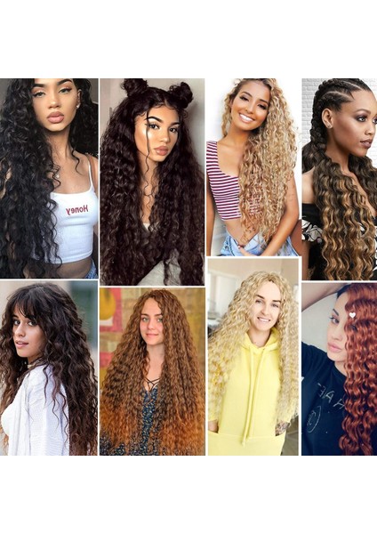 Rus Afro Dalgalı Saç / Siyah / Kızıl Ombreli / modelleri