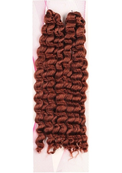 Nice Bulk Afro Su Dalgalı Görünümlü Saç / Kızıl Bakır /