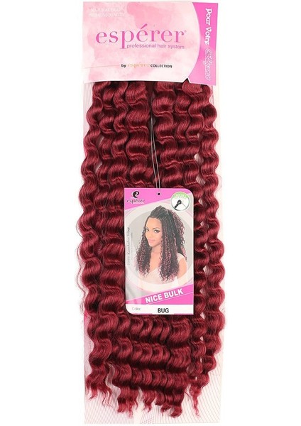 Nice Bulk Afro Su Dalgalı Görünümlü Saç / Kızıl / fiyatları