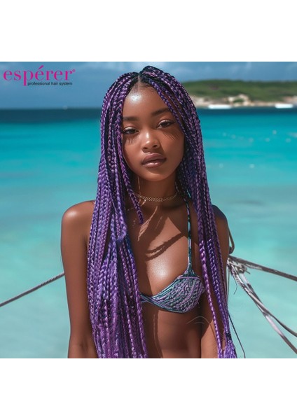 Sentetik Örgülük Saç Esperer 100 Gr. / Koyu Mor / fiyatları