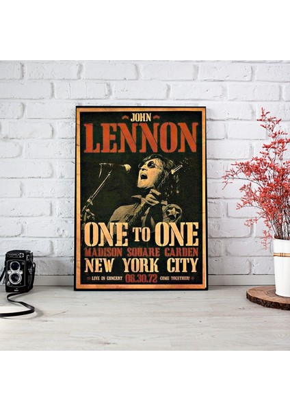 512 Art Design John Lennon Müzik Duvar Poster 30 x 42 Çerçevesiz