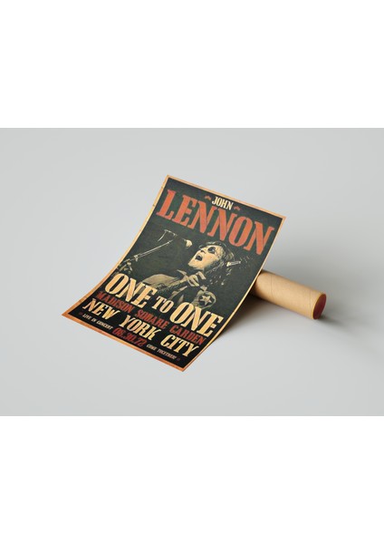 512 Art Design John Lennon Müzik Duvar Poster 30 x 42 Çerçevesiz