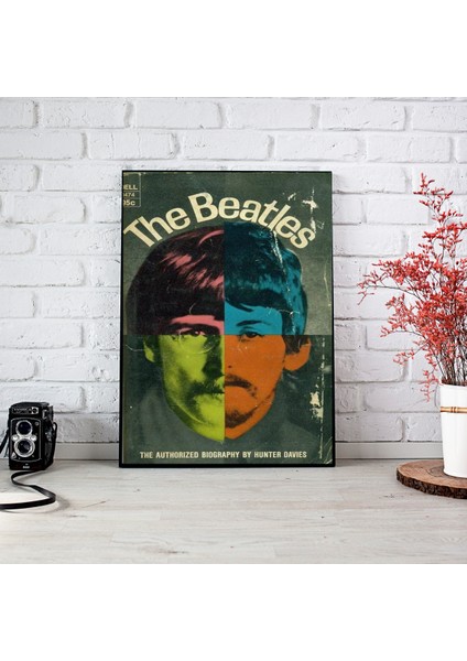 512 Art Design The Beatles Tasarım Retro Duvar Müzik Poster 30 x 42 Çerçevesiz